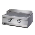 Raskete tööde jaoks mõeldud grillplaat – sooniline kroom – kahekordne – sügavus 70 cm – elektriline