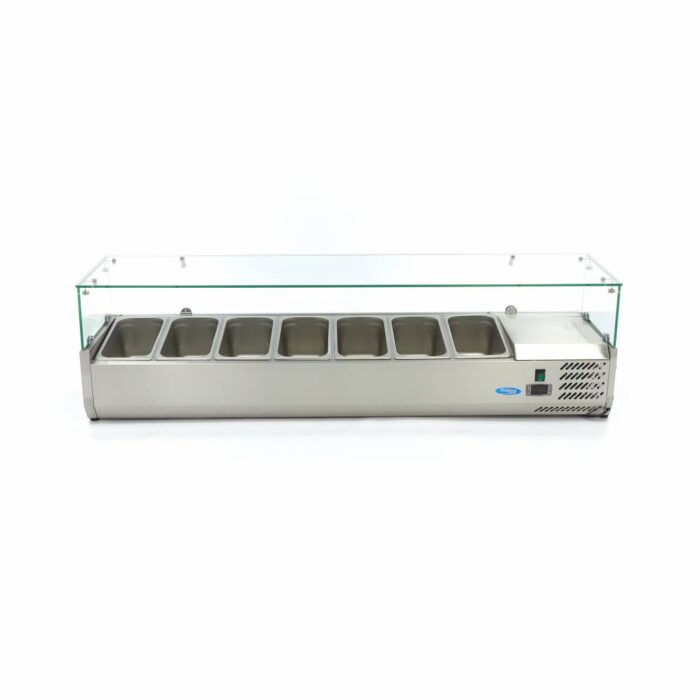Lauapealne ettevalmistus-külmik – 160 cm – mahutab 7 x 1/3 GN - Image 6