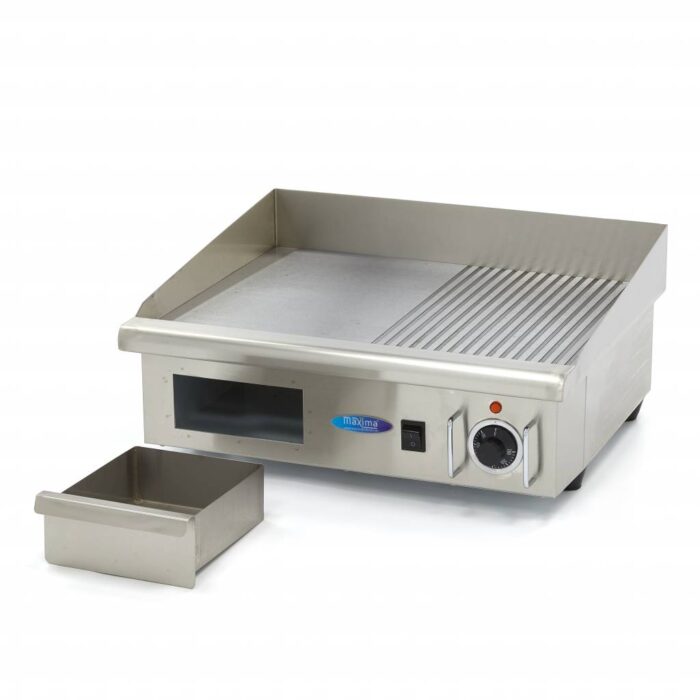 Grillplaat – pooleldi sooniline – 55 cm – koos tilgakogujaga - Image 5