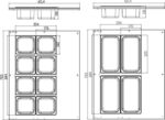 Saladette – 67 l – sisaldab 8 x 1/6 GN – lauapealne - Image 8
