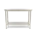 Roostevabast terasest laud – 120 x 60 cm – reguleeritava kõrgusega – hoiuruumiga - Image 2