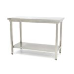 Roostevabast terasest laud – 120 x 60 cm – reguleeritava kõrgusega – hoiuruumiga