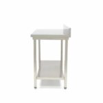 Roostevabast terasest laud – 60 x 70 cm – reguleeritava kõrgusega – tagaseinaga - Image 3