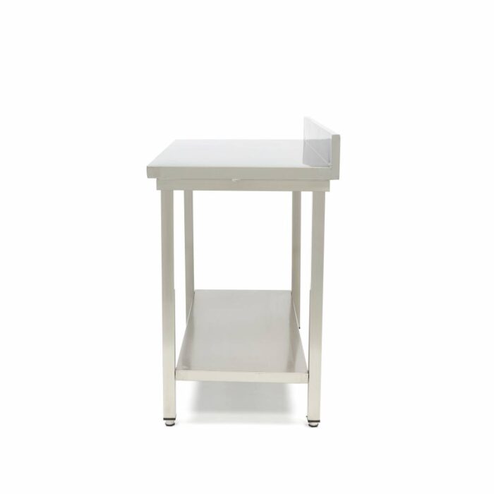 Roostevabast terasest laud – 120 x 70 cm – reguleeritav kõrgus – tagaseinaga - Image 3