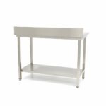 Roostevabast terasest laud – 60 x 70 cm – reguleeritava kõrgusega – tagaseinaga - Image 4