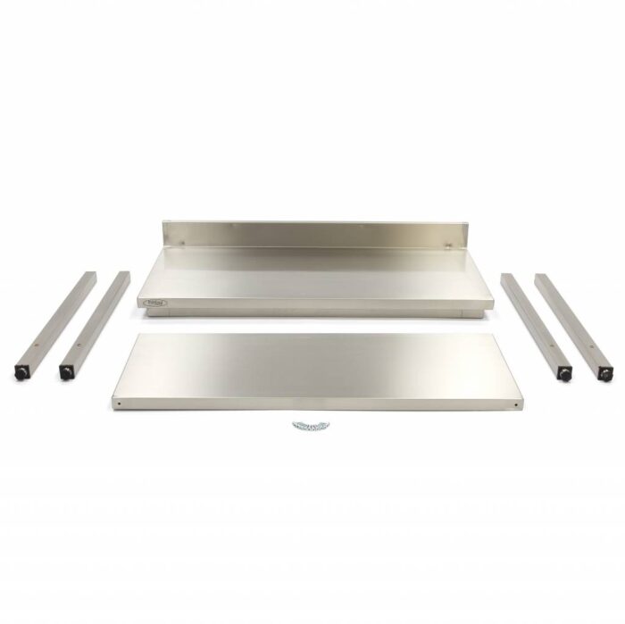 Roostevabast terasest laud – 180 x 70 cm – reguleeritav kõrgus – tagaseinaga - Image 5