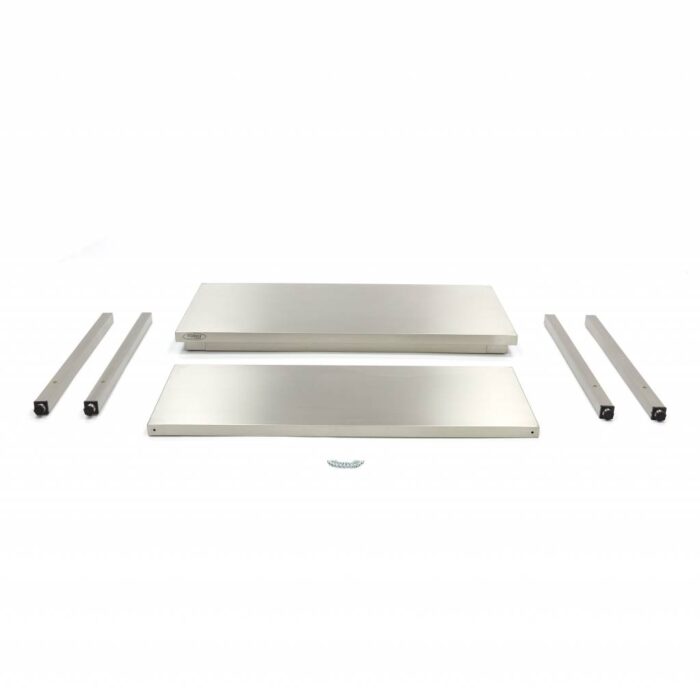 Roostevabast terasest laud – 120 x 60 cm – reguleeritava kõrgusega – hoiuruumiga - Image 4
