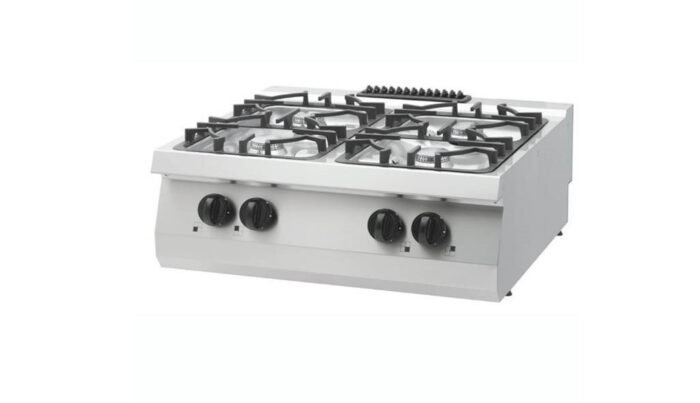 Raskete tööde pliit – 4 põletit – kahekordne – sügavus 70 cm – 27 kW – gaas - Image 1