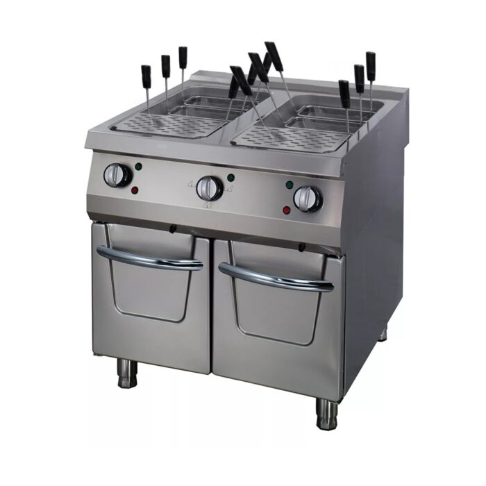 Premium pasta keedukatel – kaheosaline – sügavus 90 cm – elektriline – 400 V - Image 1