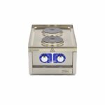 Tööstuslik pliit – 2 põletit – üheosaline – sügavus 60 cm – elektriline - Image 2