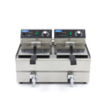 Friteerimismasin – 2 x 10 l – 2 korvi – äravoolukraaniga - Image 2