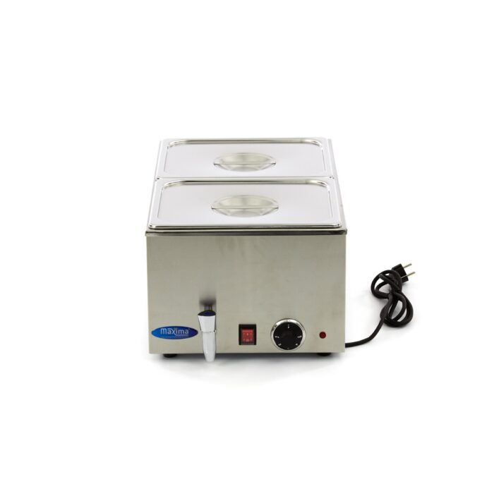 Bain Marie – kraaniga – sisaldab 2 x 1/2 GN komplekti – elektriline - Image 2