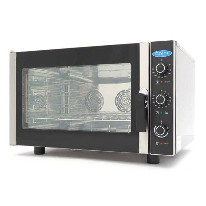 Kombineeritud auruahi – mahutab 4 alust (1/1 GN / 60 x 40 cm) – analoog – 400 V - Image 1