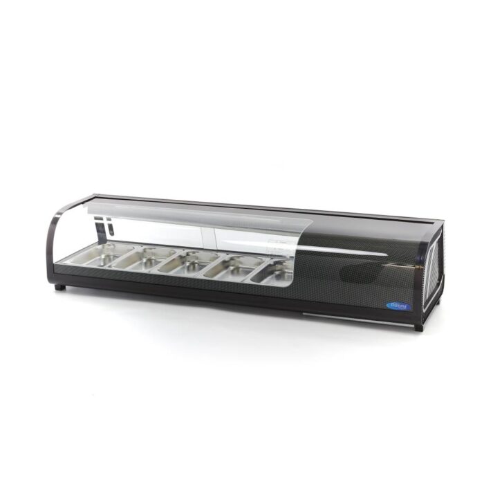 Sushi ja tapas vitriin – 52 l – sisaldab 5 x 1/3 GN – lauapealne - Image 1