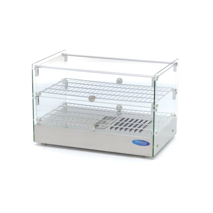 Soojendatud toidu vitriin – 50 l – 55 cm – 2 riiulit - Image 1