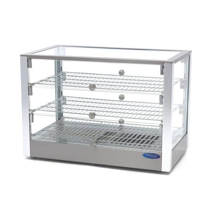 Soojendatud toidu vitriin – 115 l – 70 cm – 3 riiulit - Image 1