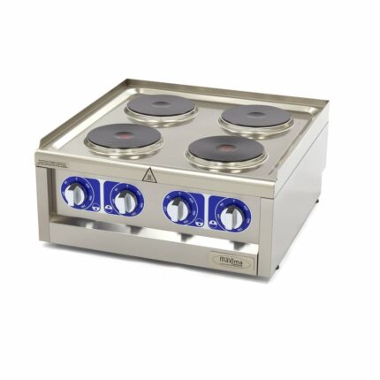 Professionaalne pliit – 4 põletit – kahekordne – sügavus 60 cm – 400 V