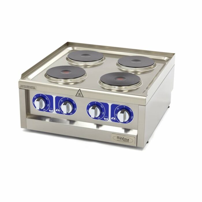 Professionaalne pliit – 4 põletit – kahekordne – sügavus 60 cm – 400 V - Image 1