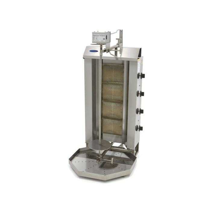 Kebabi grill – 4 põletit – 50 kg liha – gaas - Image 1