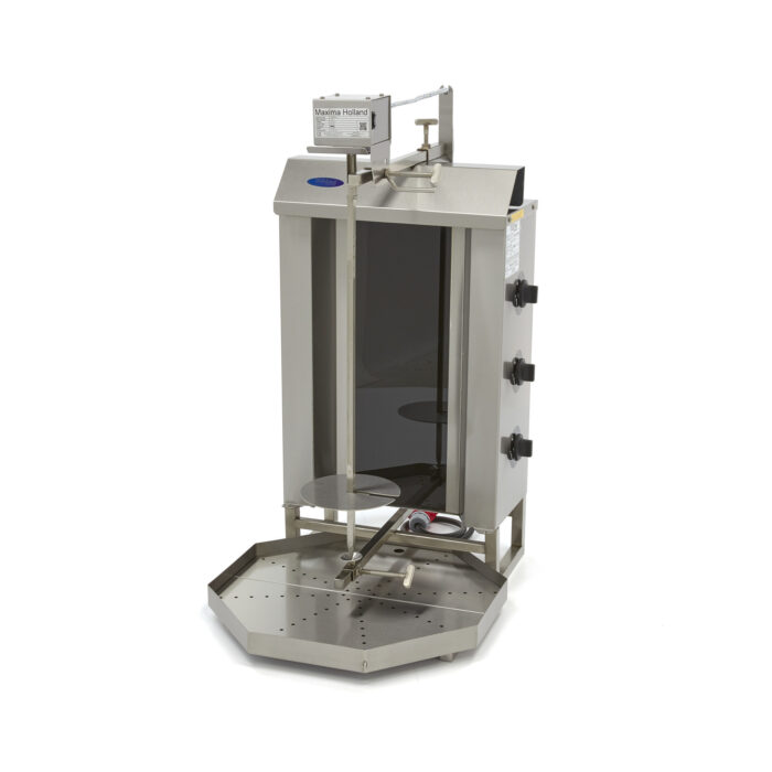 Kebabi grill – 3 põletit – 30 kg liha – elektriline - Image 1
