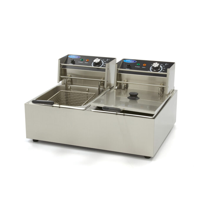 Friteerimismasin – 2 x 6 l – 2 korvi – kuni 2,4 kg friikartulit - Image 1
