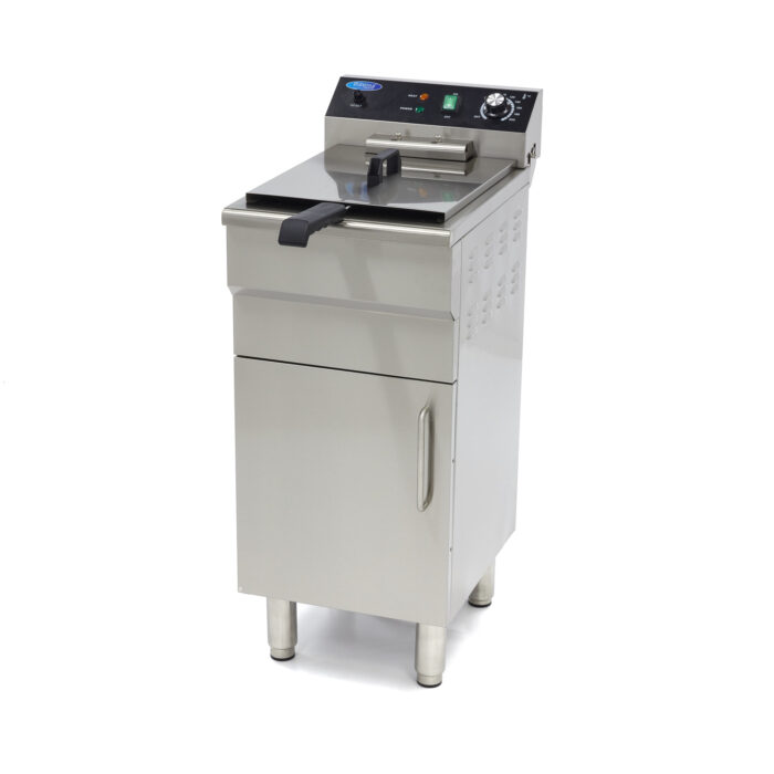 Fritüür - 16 l - 1 korv - äravoolukraani ja alusega - 400 V - Image 1