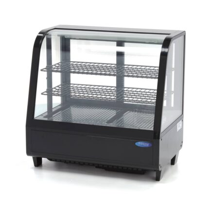 Vitriinkülmik – 100 l – 68 cm – must – tagumine lükanduks