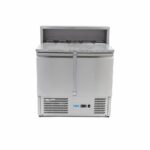 Pitsa ettevalmistamise külmik – 90 cm – 2 ust – mahutab 5 x 1/6 GN – roostevabast terasest kate - Image 2