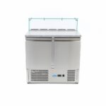Pitsa ettevalmistamise külmik – 90 cm – 2 ust – mahutab 5 x 1/6 GN – koos klaaskattega - Image 2