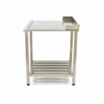 Nõudepesumasina laud – 70 x 75 cm – paremal – tagaseinaga ja hoiuruumiga - Image 3