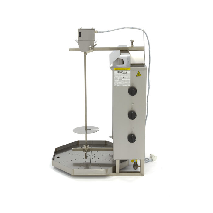 Kebabi grill – 3 põletit – 30 kg liha – gaas - Image 3