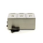 Bain Marie – kraaniga – koos 3 x 1/3 GN komplektiga – elektriline - Image 3