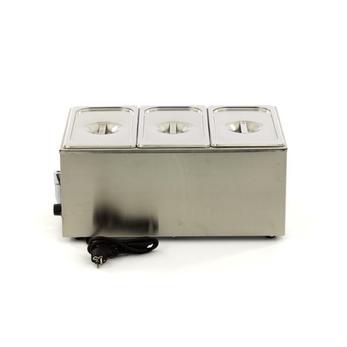 Bain Marie – kraaniga – koos 3 x 1/3 GN komplektiga – elektriline - Image 3
