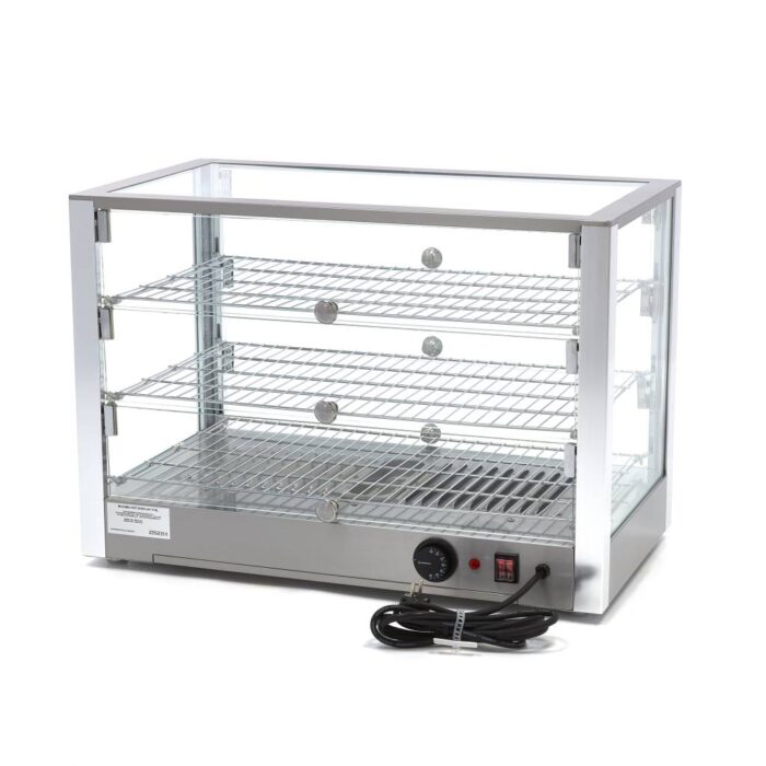 Soojendatud toidu vitriin – 115 l – 70 cm – 3 riiulit - Image 4