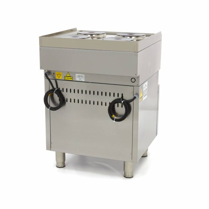 Tööstuslik pliit – 4 põletit – elektriline – kahekordne – sügavus 60 cm – ahjuga - Image 4