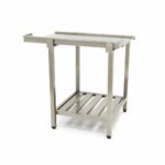 Nõudepesumasina laud – 70 x 75 cm – vasakul – tagaseinaga ja hoiuriiuliga - Image 4