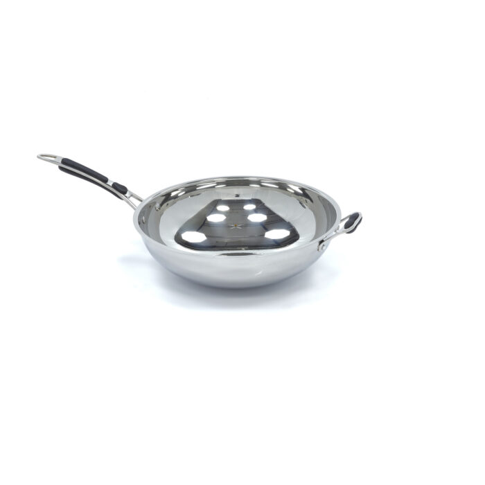Wok-pann - Ø36 cm - roostevaba teras - induktsioon - Image 4