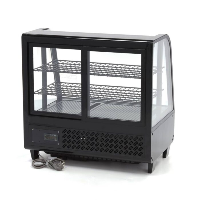 Vitriinkülmik – 100 l – 68 cm – must – tagumine lükanduks - Image 4