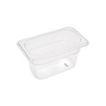 Gastronormi konteiner – 1/9 GN – sügavus 10 cm – polükarbonaat