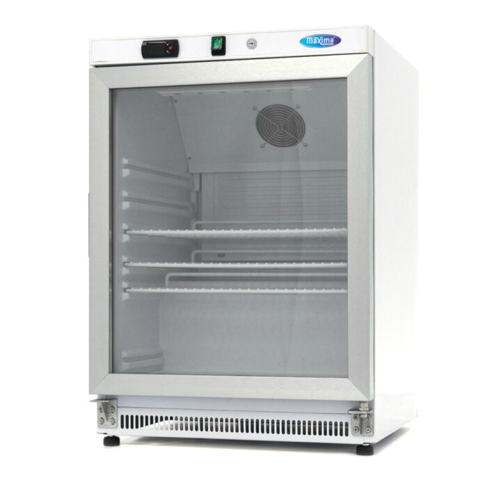 Külmik – 200 l – valge – klaasuksega - Image 1