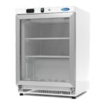 Külmik – 200 l – valge – klaasuksega