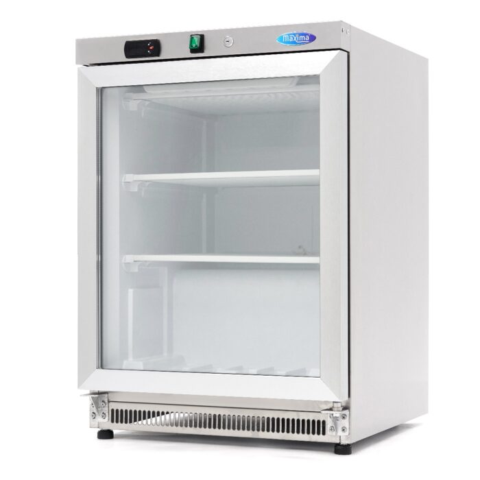 Külmik – 200 l – roostevaba teras – klaasuksega - Image 1