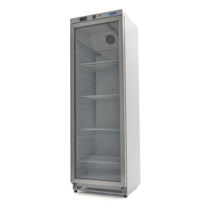 Külmik – 400 l – valge – klaasuksega