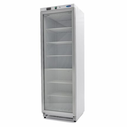 Külmik – 400 l – valge – klaasuksega