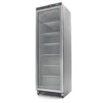 Külmik – 400 l – must – klaasuksega
