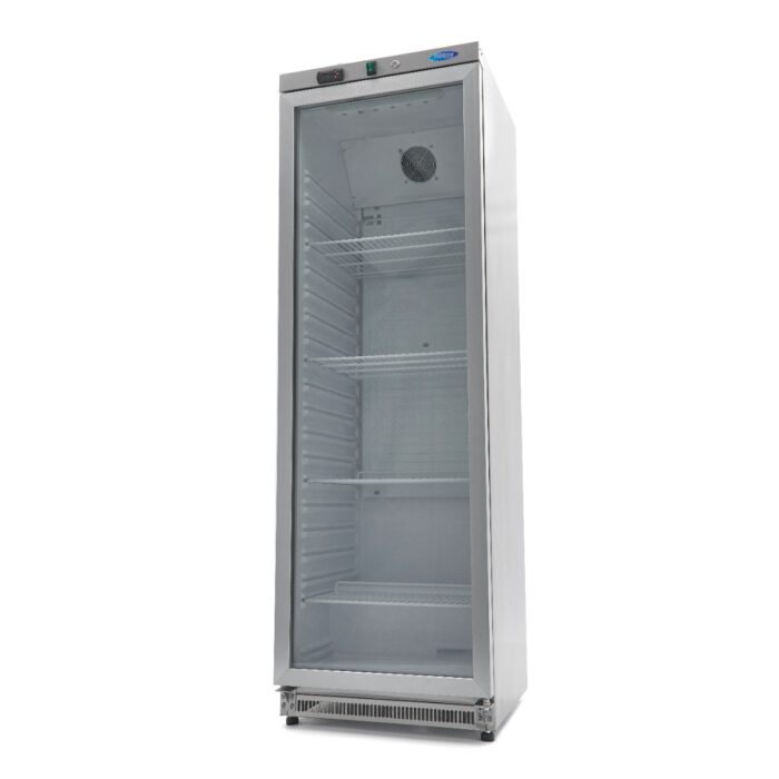 Külmik – 400 l – roostevaba teras – klaasuksega - Image 1