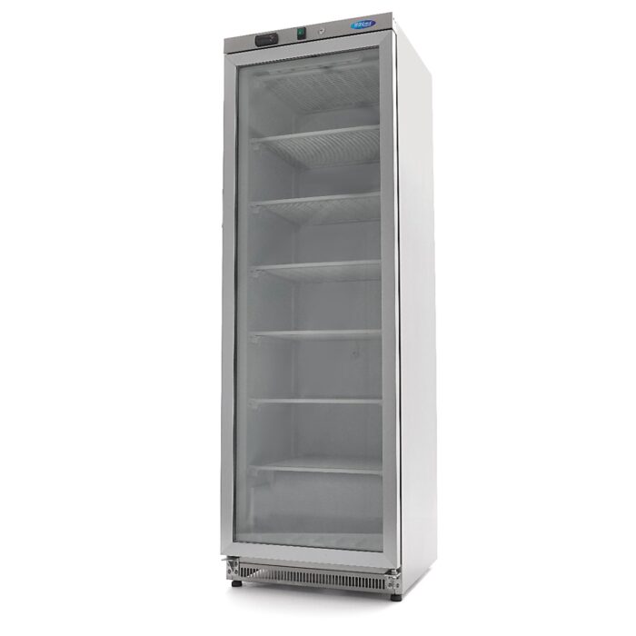 Külmik – 400 l – roostevaba teras – klaasuksega - Image 1