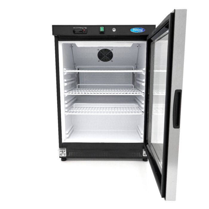 Külmik – 200 l – must – klaasuksega - Image 5