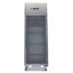 Külmik – 600 l – 3 reguleeritavat riiulit (2/1GN) – roostevaba teras – klaasuksega - Image 5