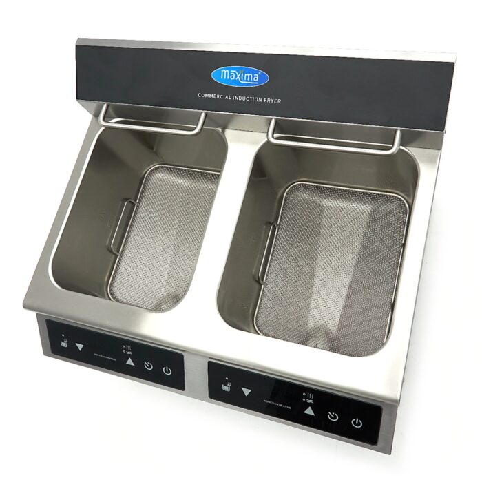 Fritüürpann – 2 x 8 l – 2 korvi – äravoolukraaniga – induktsioon - Image 9